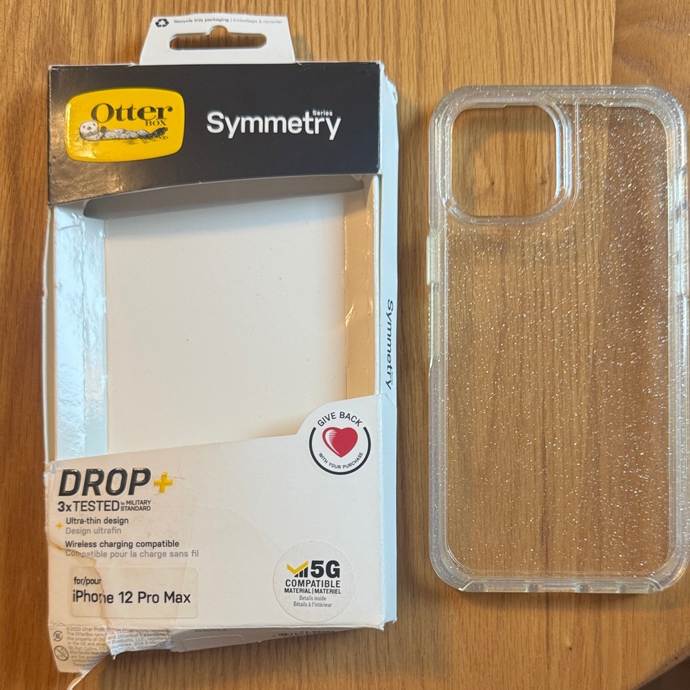 OtterBox Symmetry Glitter Clear Case for iPhone 12 Pro Max